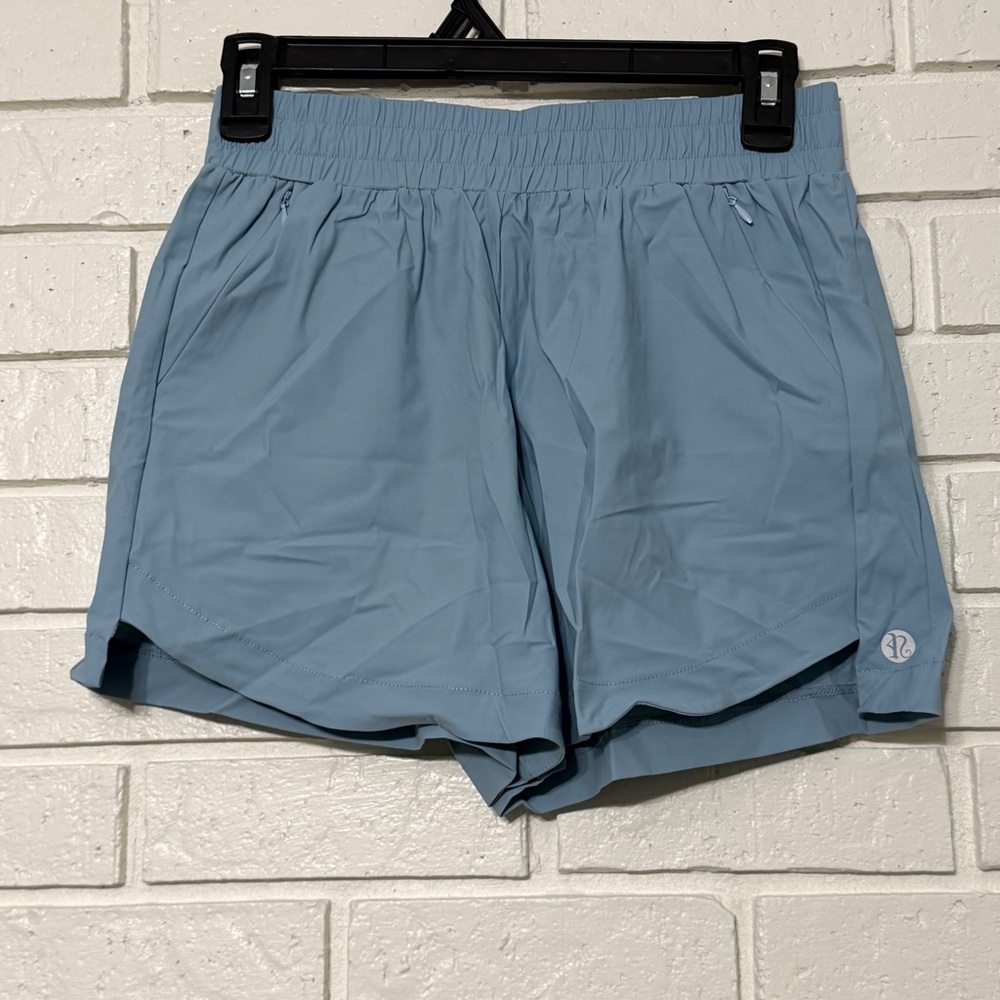 Running Girl Blue Athletic Running Shorts w/ Liner Size S. NWT